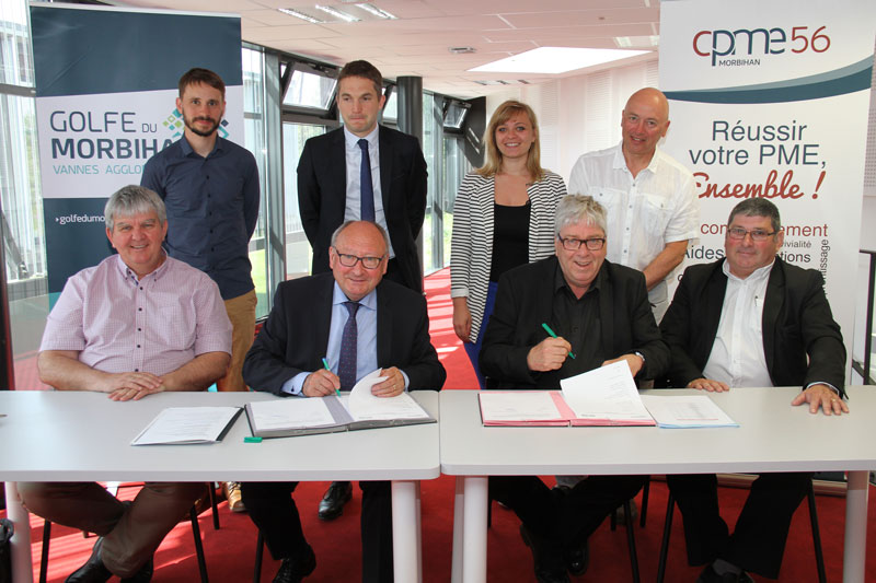 Signature de la convention de partenariat entre Golfe du Morbihan – Vannes Agglomération et la CPME du Morbihan